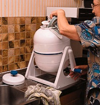 lavatrice ecologica trasportabile per uso in casa e in viaggio