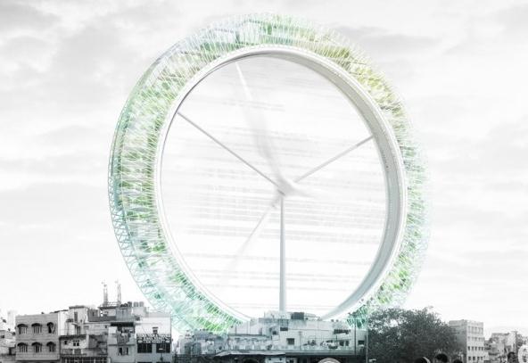 Eco ruota panoramica ruota panoramica anti smog eco compatibile e costruita con materiali riciclati