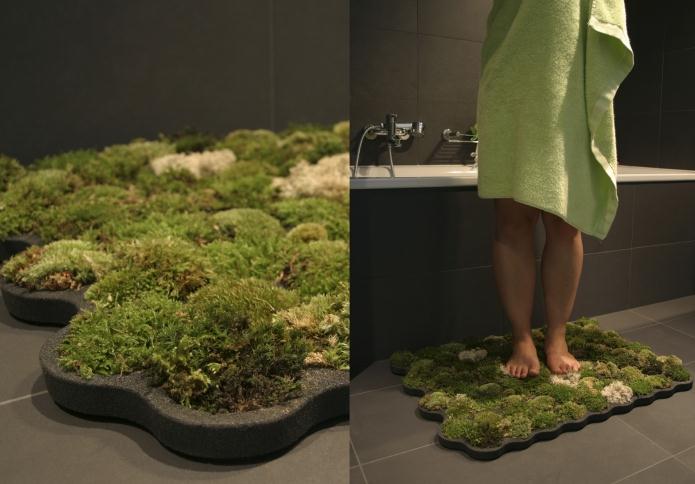 tappetino eco chic fatto di muschio