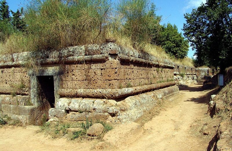 necropoli etrusche di cerveteri e tarquinia