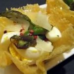 Ricetta, cestini di Grana con punte di asparagi