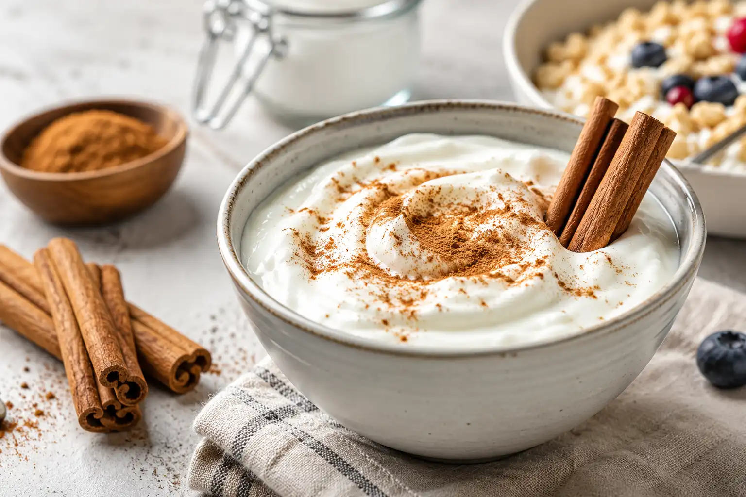 la cannella perfetta sullo yogurt