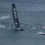 Il maxi 100 Arca Sgr e il Fast and Furio sailing team al via della stagione di regate 2024