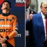 Norris trionfa nel Gp di Miami e spunta Trump 'il portafortuna'