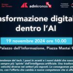 Trasformazione digitale, dentro l’AI: il 19 novembre evento Adnkronos Q&A