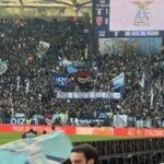 All'Olimpico striscione tifosi Lazio: Onore ai martiri delle Foibe
