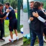 Canta con Orsolini, abbraccia Immobile: lo show di Gianni Morandi con il Bologna