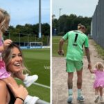 Diletta Leotta con la figlia Aria, visita speciale a papà Karius: La felicità