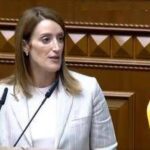 Ucraina, l'annuncio di Metsola: Parlamento europeo aprirà sede permanente a Kiev
