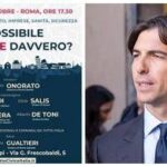 Centrosinistra, i 'civici' di Onorato a Roma il 20 ottobre: con Manfredi e Salis per 'cambiare davve...
