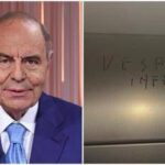 Vespa infame, la scritta spuntata in un ascensore della Rai. Rossi: Intimidazioni inaccettabili