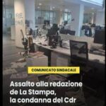 Assalto a redazione La Stampa, 34 identificati e denunciati