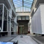 Proseguono lavori nuovo Mercato dell'Unità a Prati, arrivate le prime 'lanterne'