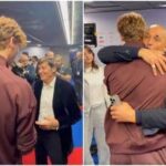 Sinner, 'talismano' Morandi alle Finals: Mi hai portato fortuna. E Spalletti lo abbraccia