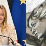 Meloni scherza su affresco con il suo volto: No, decisamente non sembro un angelo