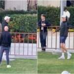 Sinner si allena a Indian Wells, tifosa urla: Ti amo. E lui ride