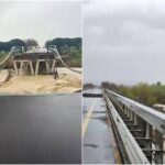 Maltempo, crolla ponte sul fiume Trigno: traffico interrotto sull'Adriatica tra Abruzzo e Molise