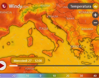 Anteprima meteo in tempo reale