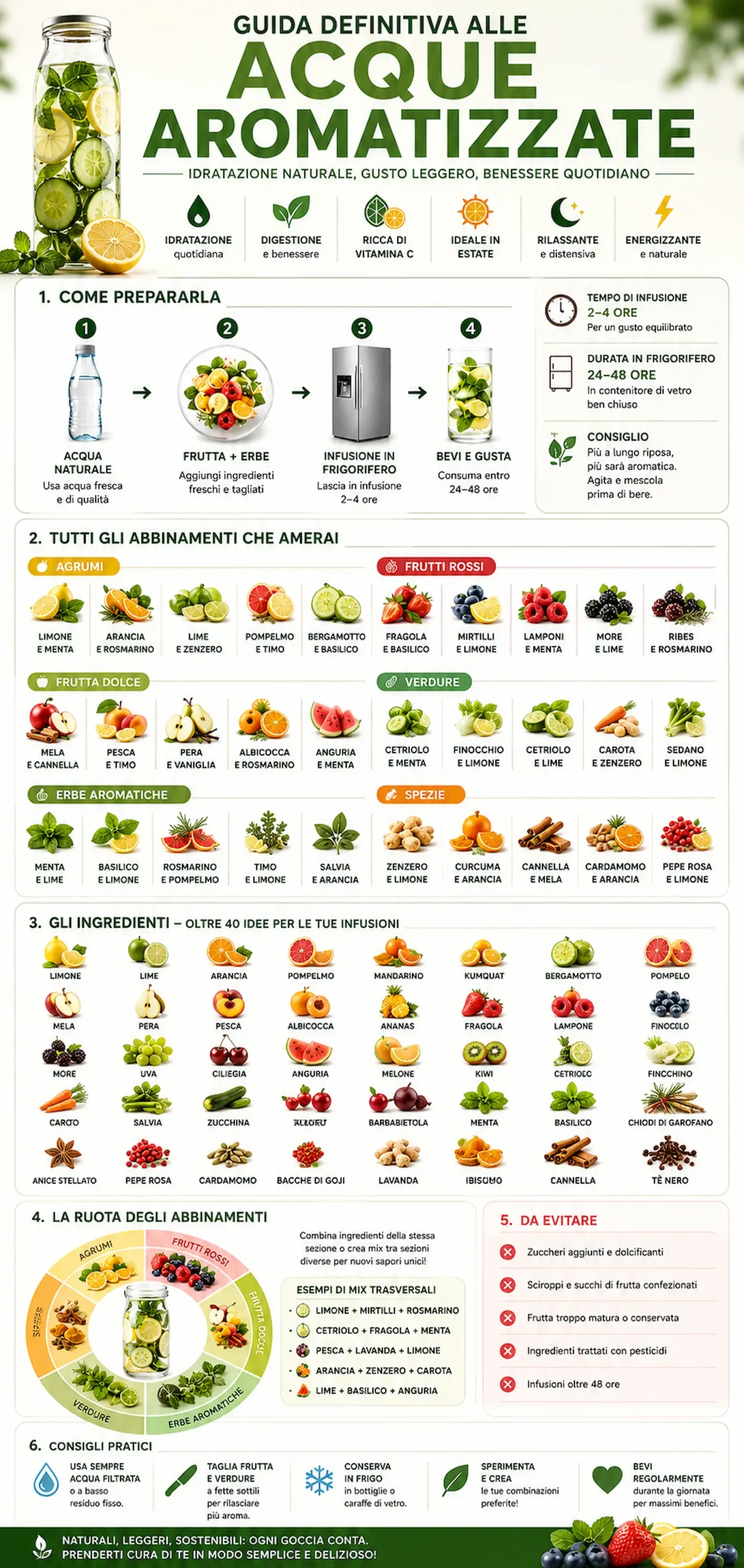 Infografica acque aromatizzate