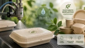 Packaging compostabile spray ad acqua di Virginia Tech