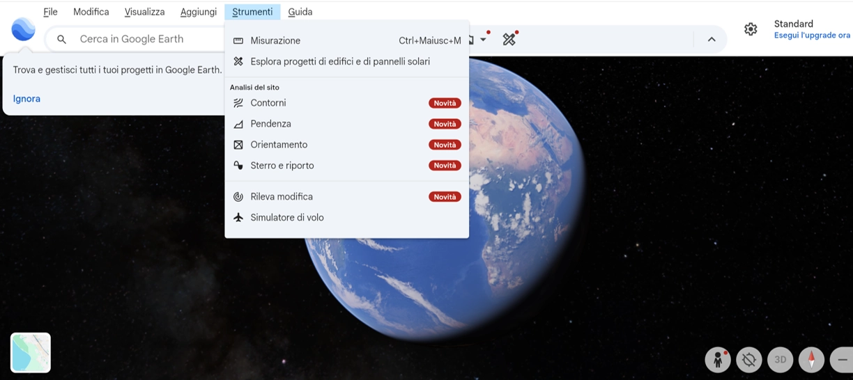 Google Earth Simulatore di Volo