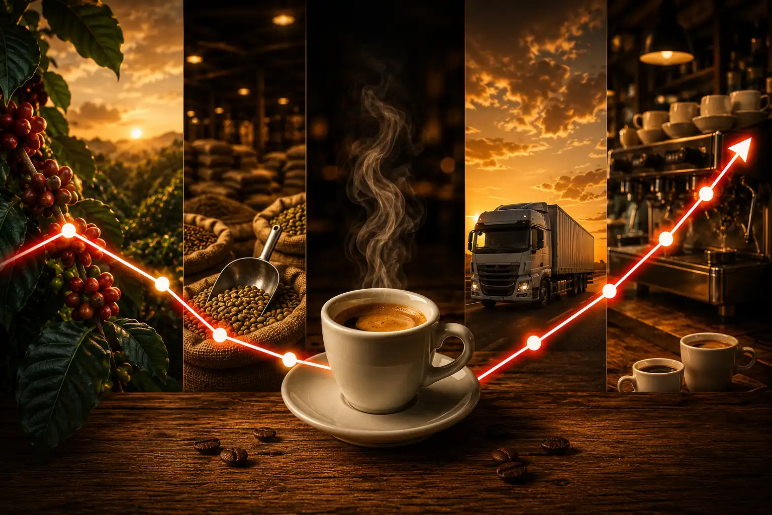 Il viaggio della Tazzina di caffè espresso fino al bancone di un bar italiano nel 2026 il prezzo del caffè 2026
