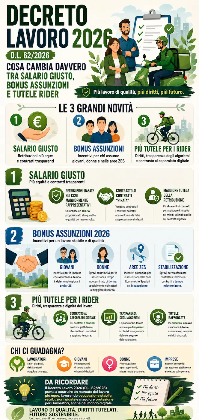 Infografica Decreto lavoro 2026