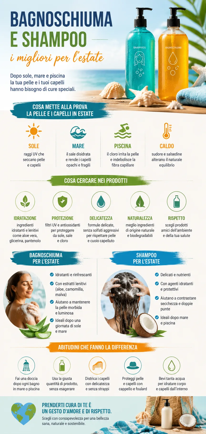 infografica bagnoschiuma e shampoo
