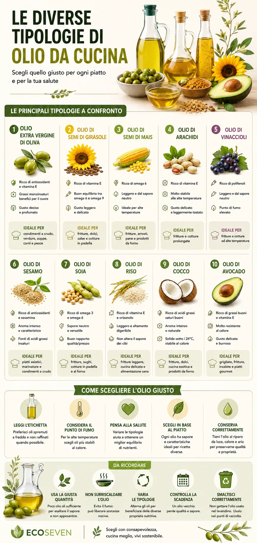 infografica olio da cucina