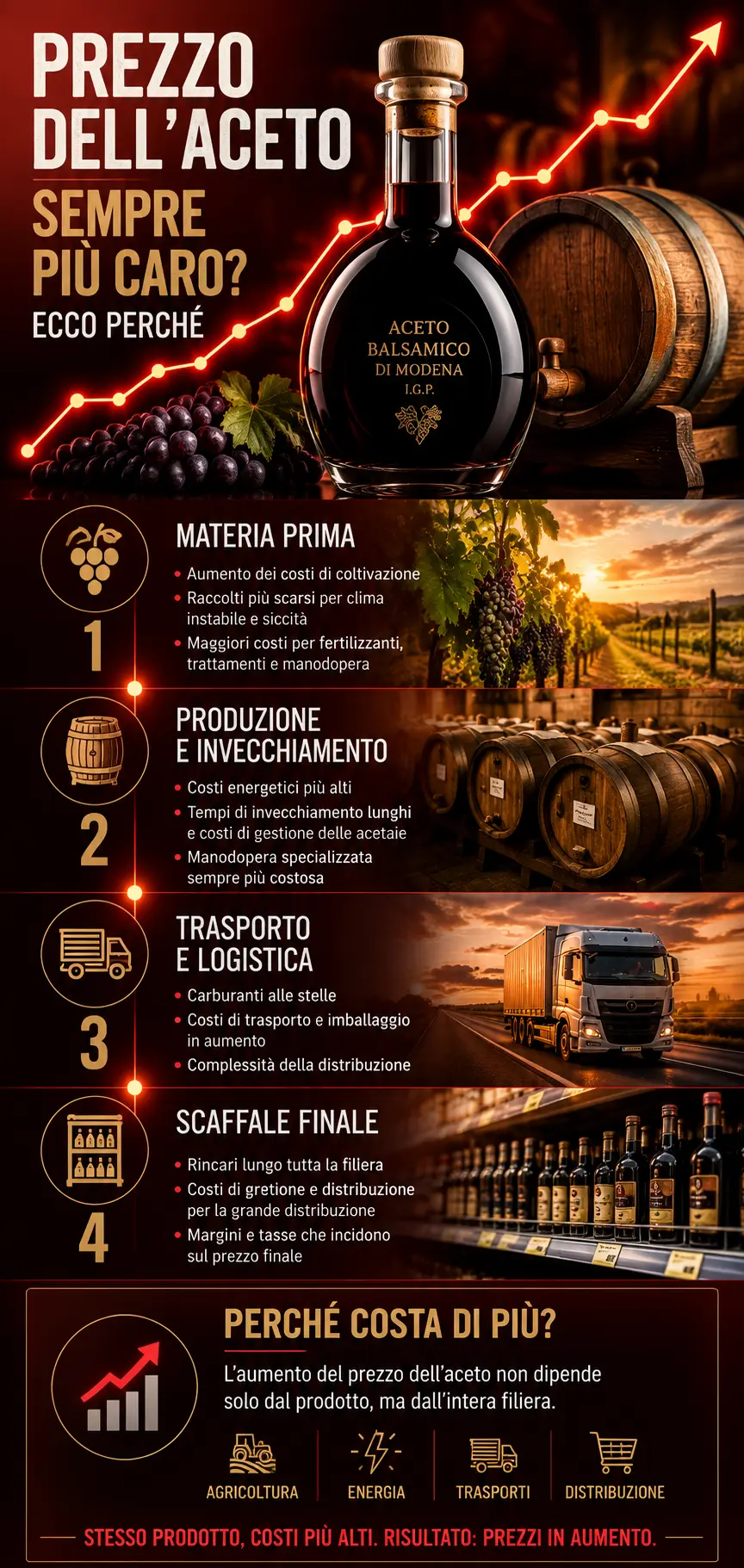 infografica prezzo dell'aceto infografica prezzo dell'aceto