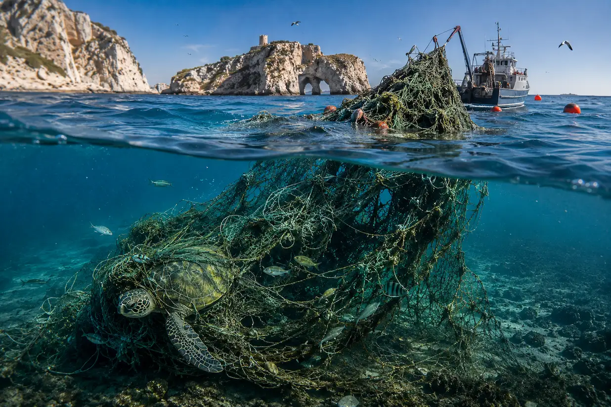 Recupero reti fantasma alle Isole Tremiti, progetto WWF Ghost Gear