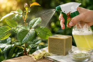 Sapone di Marsiglia sulle piante contro afidi e cocciniglie, in evidenza