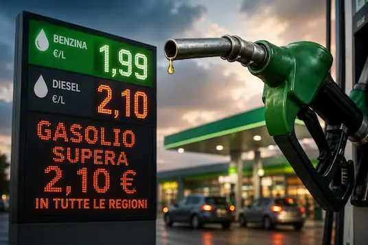 Prezzi carburanti 23 luglio 2026