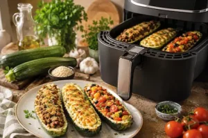 zucchine ripiene friggitrice ad aria ricette estive