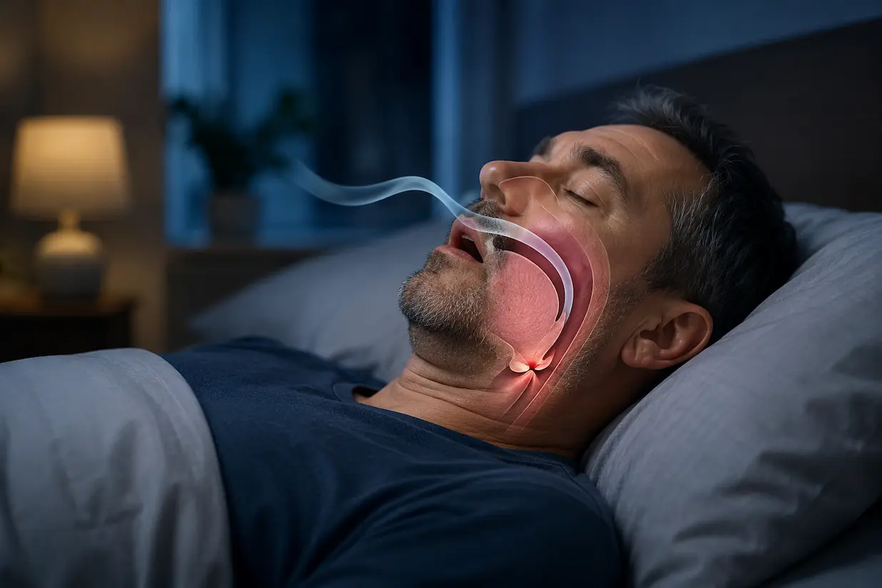 apnee notturne e forma del viso mandibola e vie aeree fattore di rischio OSAS apnee notturne
