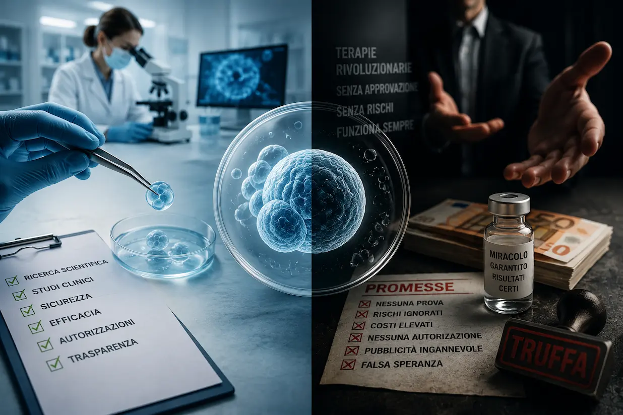 provette da laboratorio per la ricerca sulle cellule staminali cure con cellule staminali 2026