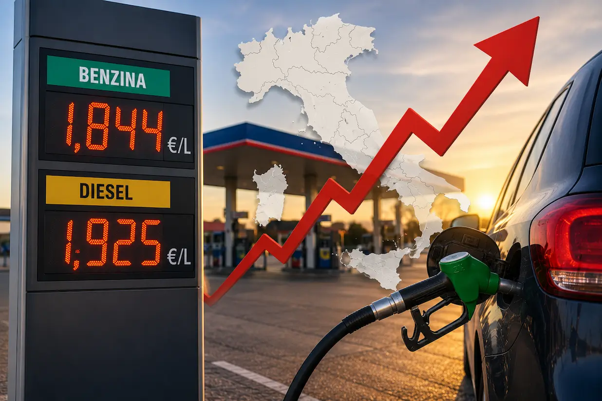 prezzi carburanti oggi 6 luglio 2026 dopo stop accise MIMIT prezzi carburanti 6 luglio 2026
